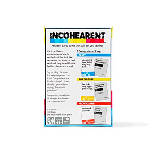 Image of WHAT DO YOU MEME? Incohearent Fresh Phrases Expansion Pack - Designed to be Added to Incohearent Core Game