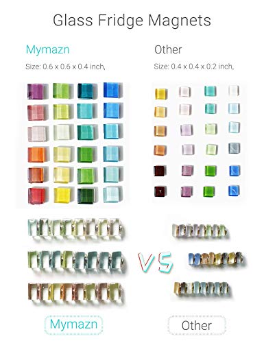image for Mymazn Fridge Magnets Refrigerator Magnets for Fridge Cute Glass Magne