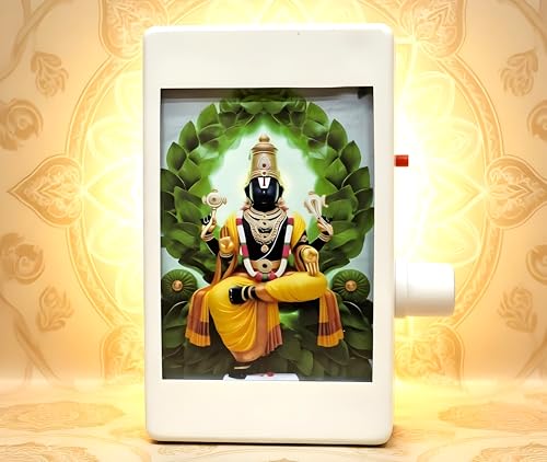 Image of Tamil Telugu Mantra Chanting Box with Glowing Front | 24 in 1 Venkatesha, Srinivasa Govinda, Sai Baba, Gayatri & Shiva Mantras | Portable Meditation Audio Player for Home & Office Peace