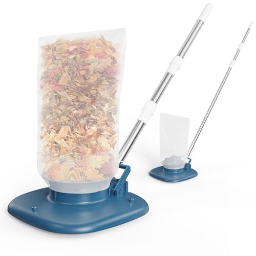 Rechargeable Pool Leaf Vacuum, 83GPM Powerful Suction– Cordless Pool Skimmer for Inground & Above Ground Pools with 6.6Gal Leaf Catcher Bag and Telescopic Pole for Heavy Debris Areas