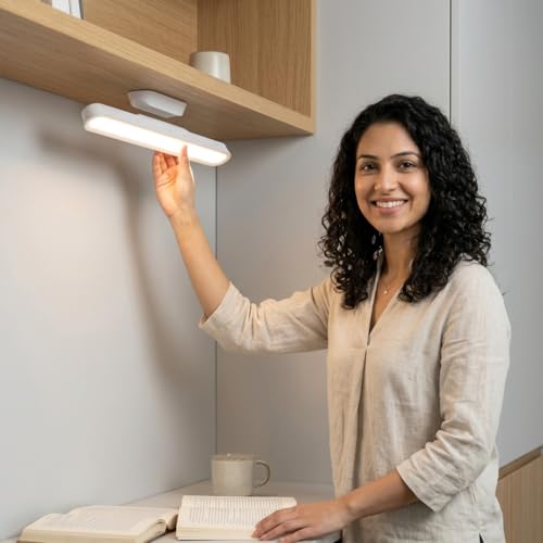 Image of ELEPHANTBOAT LED Night Light, 3-Color USB Rechargeable 1800mAh Cordless
