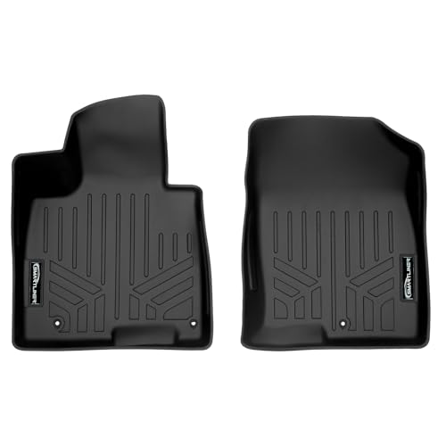 SMARTLINER All Weather Custom Fit Floor Mats 1st Row Black Liner Set Compatible with 2022-2025 Hyundai Tucson/Hyundai Santa Cruz