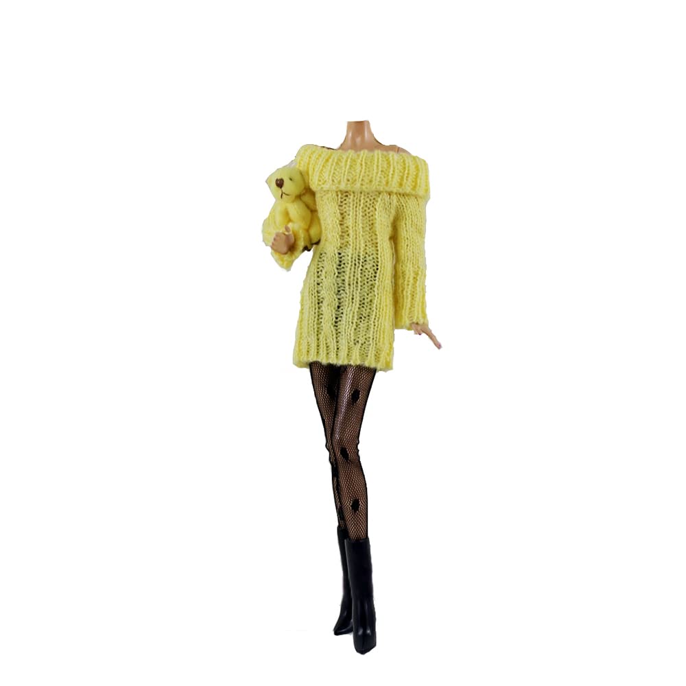 Maison De Barbie Lance Home® 5 Vêtements D'automne Robe écossaise + Chaussures Sac De Barbie Princesse