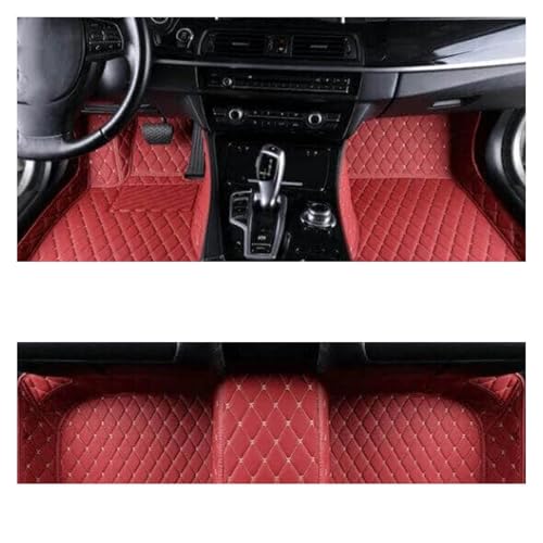 Tapis de sol auto pour SsangYong Tivoli XLV LUVi 2015-2022 cuir bordeaux