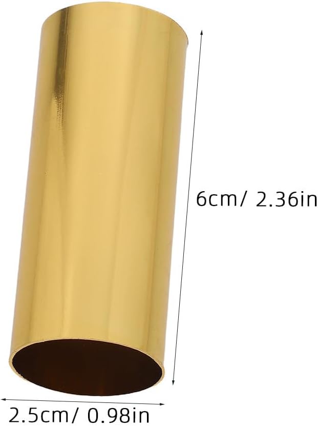 Metal Candelabra Base Sleeves Thermal Protection 6pcs E14 Gold Candle Drip Sleeves for Hanging Light Chandelier