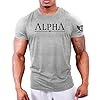 GYMTIER Spartan Forged - Alpha - Men's Gym T-Shirt Bodybuilding Training Workout Lifting Top Clothing, Sport Grey, 4XL #2