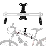 Izrielar Soporte para bicicleta, plegable, ángulo y distancia a la pared, ajustable, para bicicleta de montaña, con protección de marco, montaje en pared para garaje, apartamento