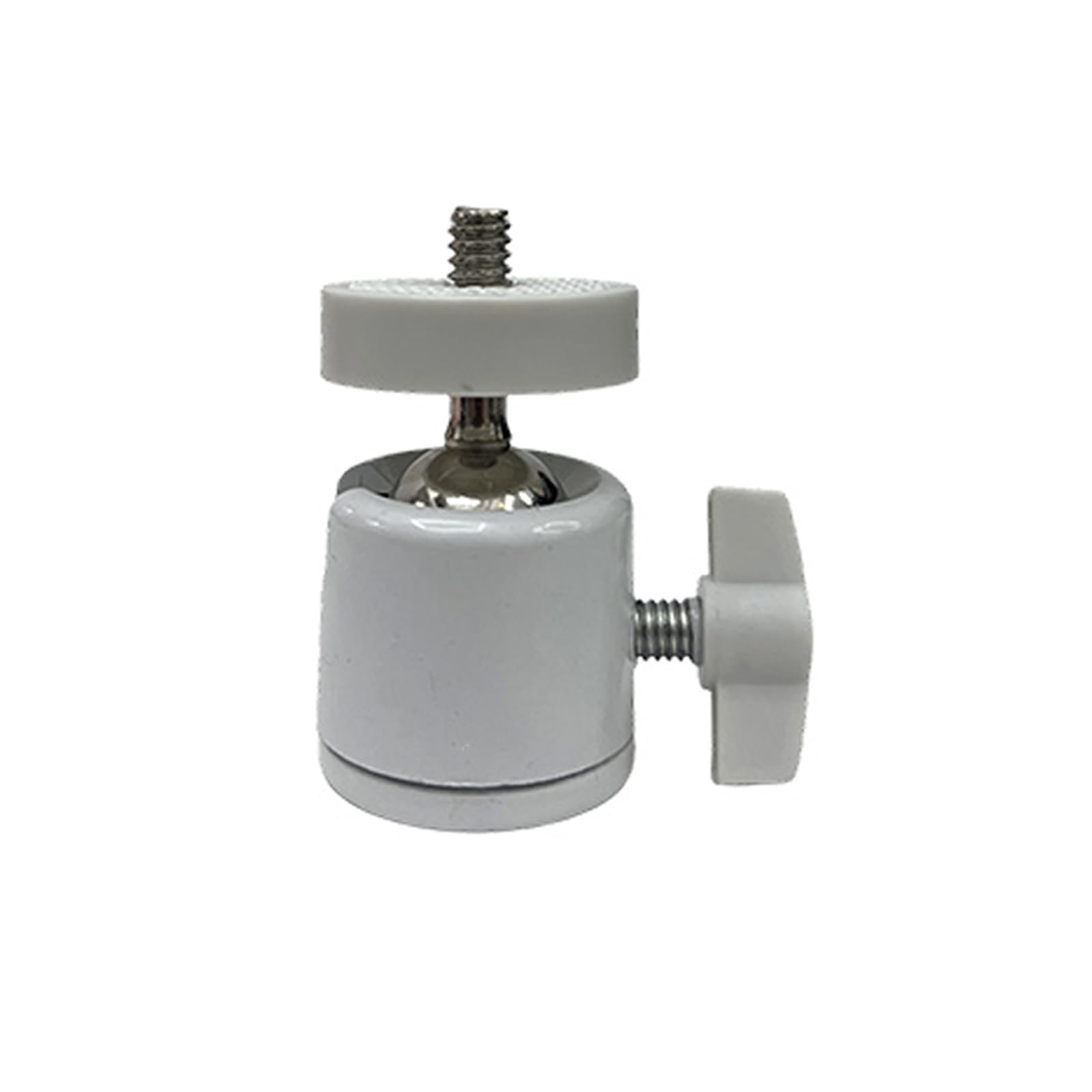 Lot de 2 mini supports de trépied universels pivotants de 6,35 mm pour appareils photo reflex numériques, trépieds, monopodes, noir (blanc)