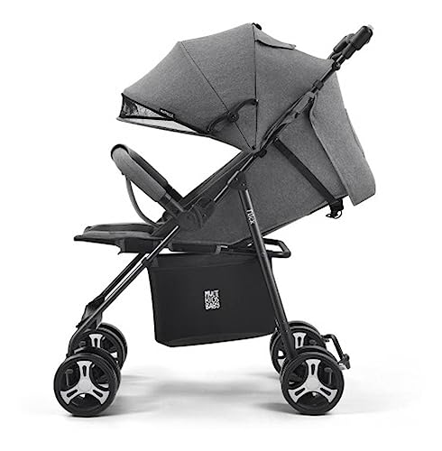Multikids Baby Carrinho Passeio Flick 0-15Kgs Preto Com Cinza Bb445