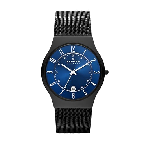 Skagen Męski Sundby T233Xltmn Zegarek na Rękę, Niebieski/Czarny, Ø 41 mm