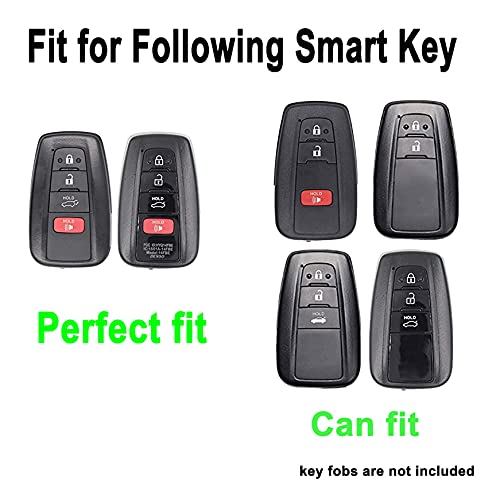 Coque de clé pour C-HR protection ABS carbone pour télécommande de voiture