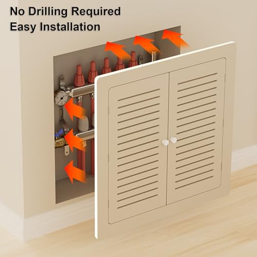 Cache-radiateur de qualité supérieure avec panneau d'accès design 40 x 70 cm - 5