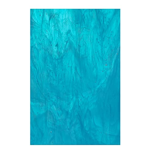 Maxgrain 20 Stained Glass Sheets Variety Textured Cathedral Art Glass Sheets Packs For Crafts And Mosaic Making, 6X4 Inch Transparent+Opaque+Clear #TOP6