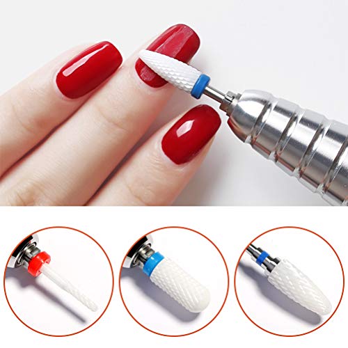 YANSHON Keramik Nagelfräser Set, Professioneller Entfernen Gel Acryl Nagelhaut Keramik Bits für Nagelfräser, Schleifkopf… – Bild 6
