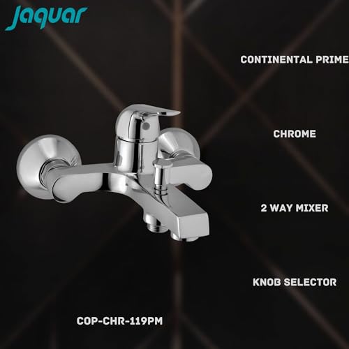 Image of JAQUAR Continental Prime Series Normal Flow Exposed Part Kit 2 Way Diverter (Chrome), COP-119PM | Connections - Only to Spout & Hand Shower | Wall Mounted, Knob Selector with Button