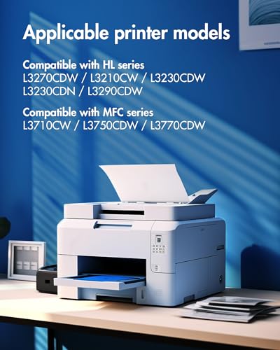 Image of TN227BK TN-227BK TN227 Black: MFC-L3770CDW High Yield Toner Cartridge Replacement for Brother TN227 TN227BK TN223BK TN-223BK to Work with Brother MFC-L3770CDW HL-L3290CDW HL-L3270CDW, 2 Pack