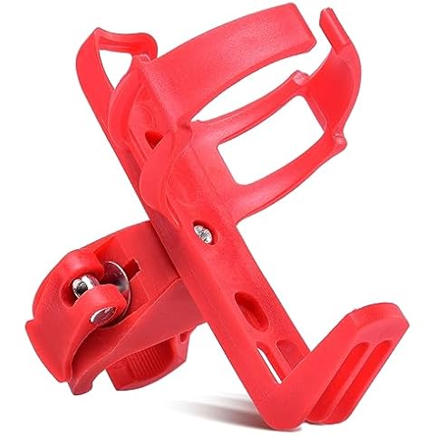 Xthuge 1 Pack Bike Water Bottle Holder No Screws, Universal Bike Cup Holder, 360 Degree Rotating Bike Water Bottle Cage, Water Bottle Holder for Bike Stroller Walker（Red） Cover