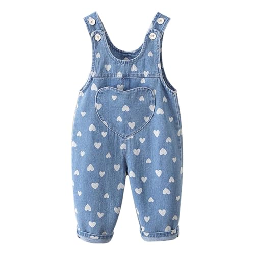 AOOPOO Baby Kleinkind Kinder Mädchen Jeans Latzhose Strampler...