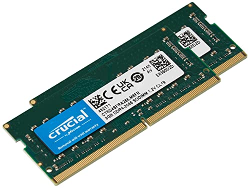 Image of Crucial RAM 16GB Kit (2x8GB) DDR4 2666 MHz CL19 Laptop Memory CT2K8G4SFRA266