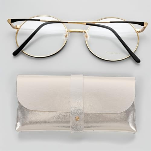 SHERCHPRY Étui À Lunettes En Cuir Pvc Souple Avec Boucle Protection Compacte Pour Lunettes De Soleil Et De Vue Idéal Pour Sac À Main Et Déplacements – vue 5