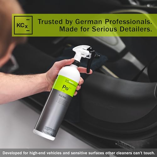 Koch-Chemie - Pol Star - Textile, Leather & Alcantara Cleaner; Effective Natural Cleaner with Protection Formula; Cleans and Protects Without Leaving Water Marks; Creates Protective Barrier (1 Liter)