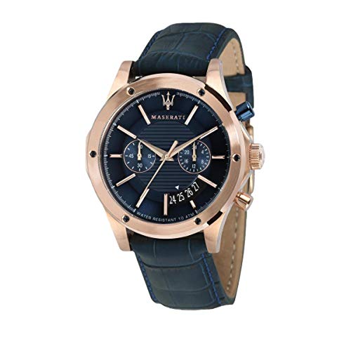 Preisvergleich Produktbild Herrenuhr, CIRCUITO Kollektion, aus Edelstahl, Rosegold PVD, Leder - R8871627002