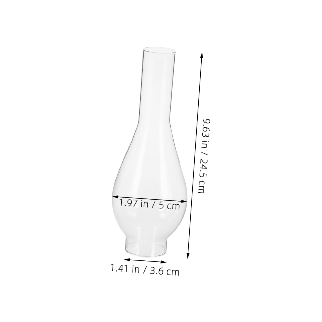 2piezas Pantallas Pequeñas Para Lámpara Aceite Vidrio Transparente Accesorio Decorativo