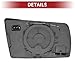 ACROPIX Car Rearview Left Driver Side Mirror Glass for Mercedes C-CLASS W202 E CLASS S210/W210 S-CLASS W140 with Backing Plate - Pack of 1