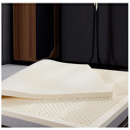 Premium 2,5 cm Latex-Matratzenauflage, atmungsaktiver und bequemer Memory-Schaum, 120 x 100 cm, ideal für Unterstützung und erholsamen Schlaf.
