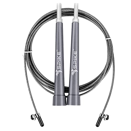 Spike Speed Skipping Jump Rope for Weight Loss, Fat Loss, Strength Designed for Both Men and Women (Grey)
