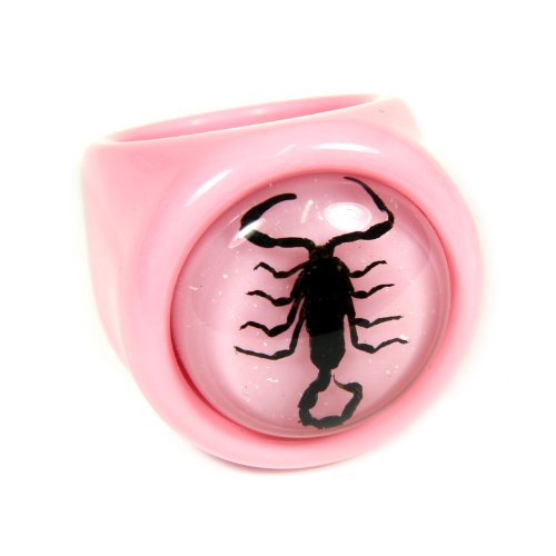 REALBUG Black Scorpion Pink Ring Size 6