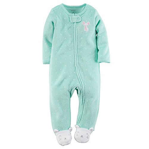 Carter's Dot Terry Footie (Baby) - Mouse-9 Months