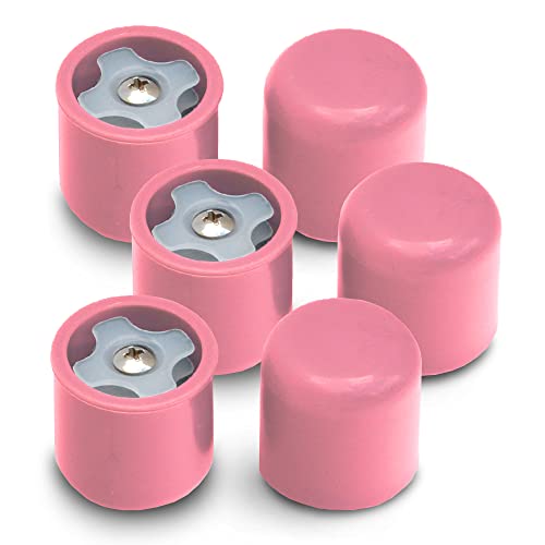 Deal: 3 Pairs Extra Durable GlideCaps Walker Caps (Pink)