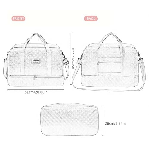 Sac de sport anti humidité avec grand compartiment de voyage