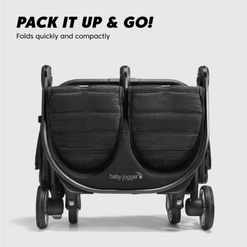 Baby Jogger Australia City Tour 2 Double Stroller (Pitch Black) - Prams & Strollers, Twins, Super Lightweight, Compact fold, Travel Pram, Lightweight and Compact, UV50+ Canopy - Image 4
