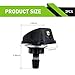 SLIMI 2 PCS Windshield Washer Nozzle, ABS Front Windshield Wiper Nozzles, Single Hole Adjustable Fan-shaped Washer, Universal for Most Cars, Trucks, SUVs (Black)