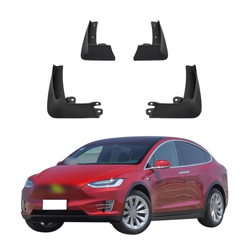 Guardabarros coche y protectores contra salpicaduras para Tesla Model X 2015-2022 3