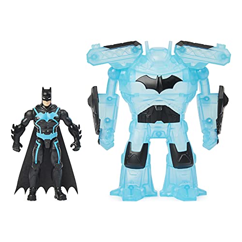 DC Comics Batman Bat-Tech 4-inch Deluxe Action Figure with Transforming Tech Armor, Kids Toys for Boys Aged 4 and up