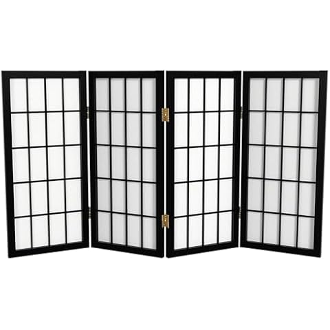 2 ft. Red Lantern Short Desktop Shoji Screen Cover