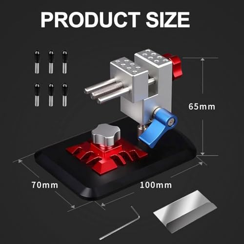Mini precyzyjne imadło stołowe, 2 w 1, imadło stołowe, narzędzia do modelarstwa, regulowany uchwyt 360°, małe imadło stołowe, narzędzie hobbystyczne, do tworzenia modeli rzeźb rzemieślniczych