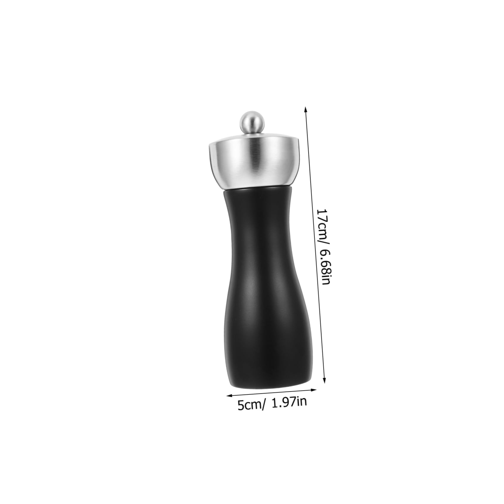 Cabilock Elegant Oak Pepper Grinder Salt Bean Grinding Tool Portable Mini Pepper Shaker for Spices