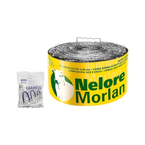 Arame Farpado 500m Nelore Morlan com Brinde Grampo de 1kg