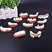 KUTO Juguete de Dientes Falsos de Halloween, dentaduras Divertidas Dientes Falsos feos Juguete de Broma Terror Decoración de Halloween para Disfraces de Disfraces de Halloween Fiestas temáticas