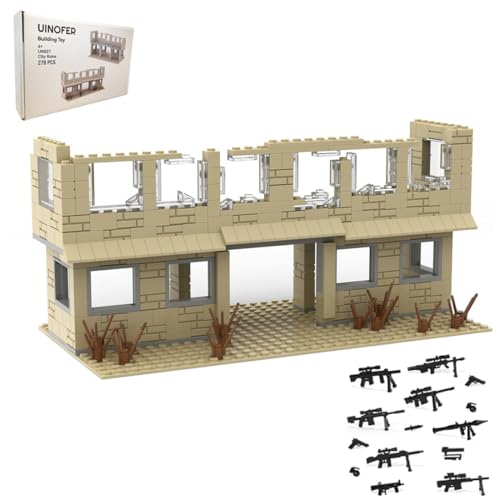 UINOFER Militär Szene Baustein Set, DIY Militärbasen Architektur Modell,...