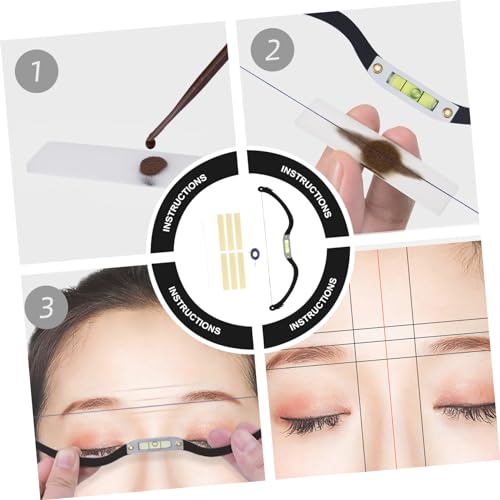 Microblading et dessin de sourcils parfaits avec l'outil de mesure Healvian 2 pièces - 5