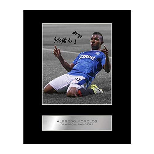 Alfredo Morelos Signed Mounted Photo Display Glasgow Rangers FC #05 Printed Autograph Gift Picture Print