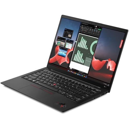 Image of Lenovo ThinkPad X1 Carbon Gen 10 14 inch FHD+ Touchscreen (Intel 12-Core i7-1260P, 32GB LPDDR5 RAM, 1TB SSD) Business Laptop, Backlit, Fingerprint, 3-Yr WRT, FHD Webcam, Wi-Fi 6E, IST Cable, Win 11 Pro