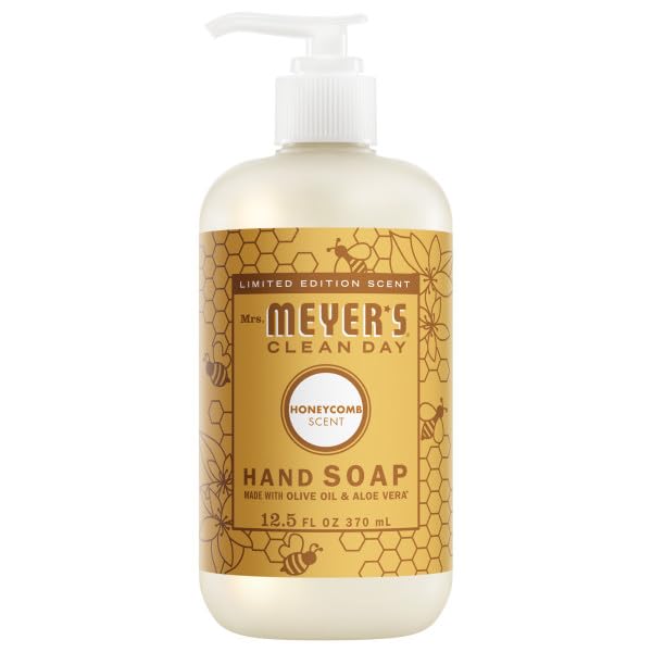 Image of Mrs. MEYER'S Clean Day Liquid Hand Soap 4 Pack Variety 12.5 Fl Oz Each, 1 CT (Honeycomb + Rainwater + Oat Blossom + Plumberry)