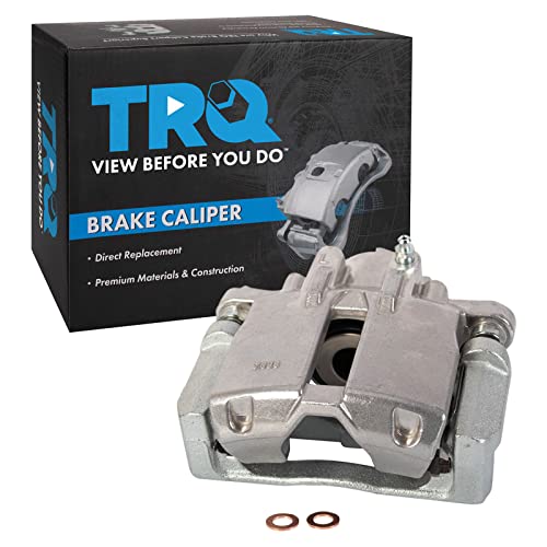 Image of TRQ Rear Left Brake Caliper w /Bracket Drivers Side
