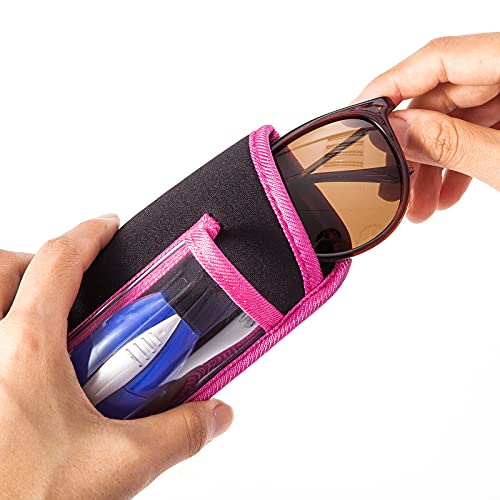 Image of TRIUMPH VISION Reading Glasses Pouch Eyeglass Sleeve Soft Case Slim 3 Pack